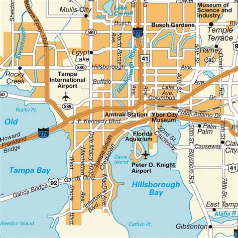 Printable Map Of Tampa Bay Area